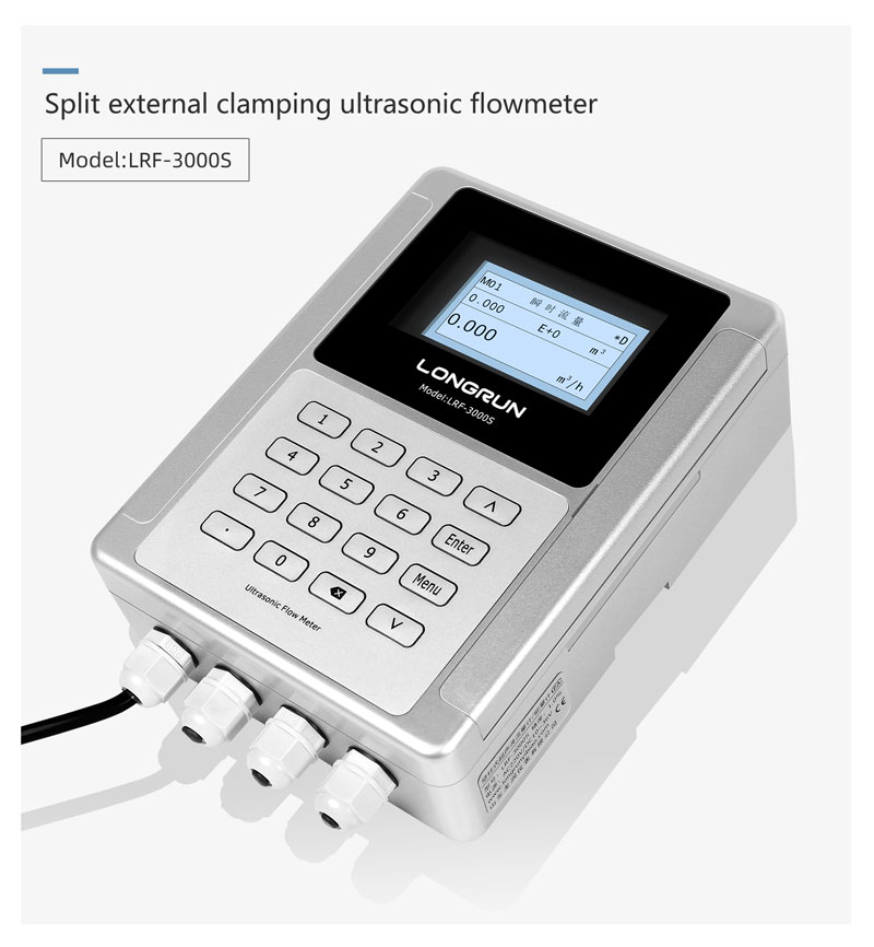 Split external clamping ultrasonic flowmeter